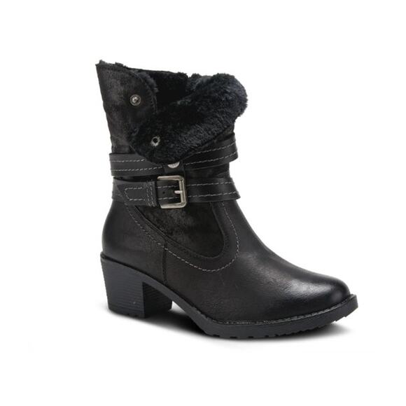 Spring Step Relife Boisa Boot Black Vegan Leather 9 US 40 EU NIB Water Resistant - Picture 3 of 16